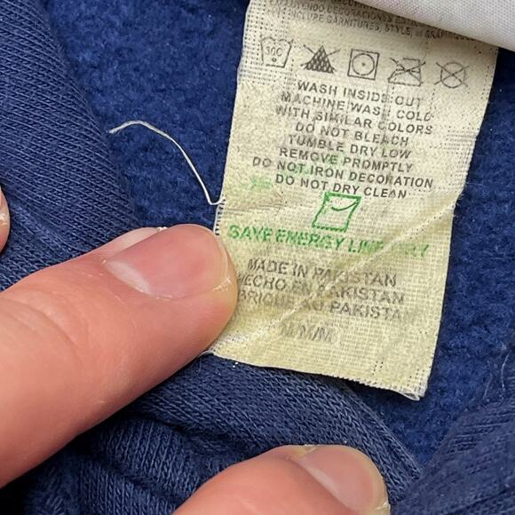 Majestic 2014 Seattle Seahawks Blue Hoodie Mens Size M GUC - Picture 9 of 11